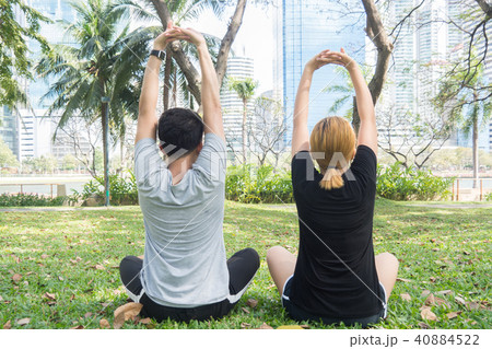 Yoga Sport and Healthy lifestyle concept. 40884522