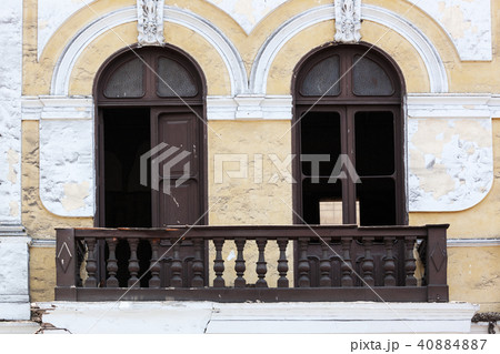 old wooden balcony old wooden balcony 40884887
