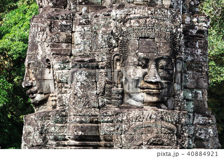 Faces of Bayon temple Faces of Bayon temple 40884921