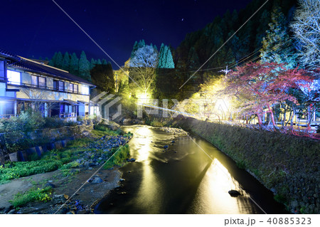長湯温泉 夜景【大分県竹田市】 長湯温泉 夜景【大分県竹田市】 40885323