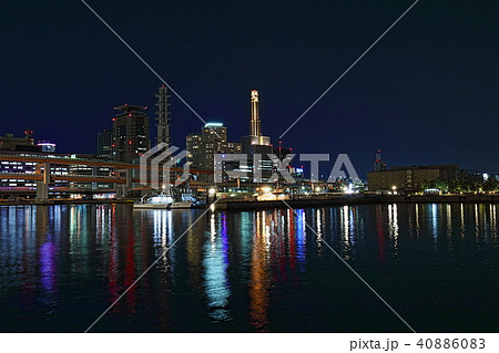 メリケンパークからの三ノ宮方面の夜景 40886083