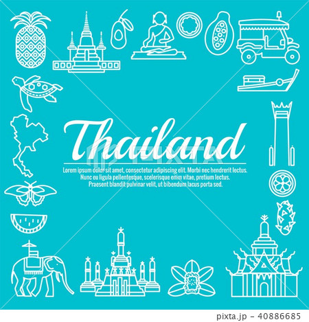 Country thailand travel vacation guide of goods 40886685