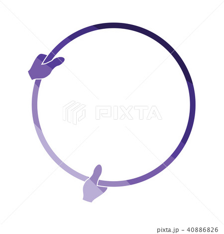 Icon of hand holding photography reflector Icon of hand holding photography reflector 40886826
