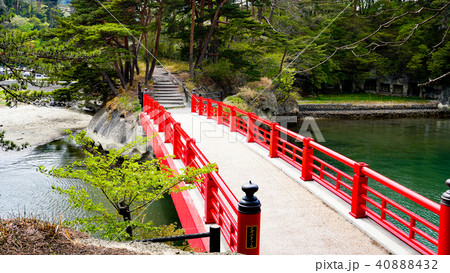 松島 渡月橋の写真素材