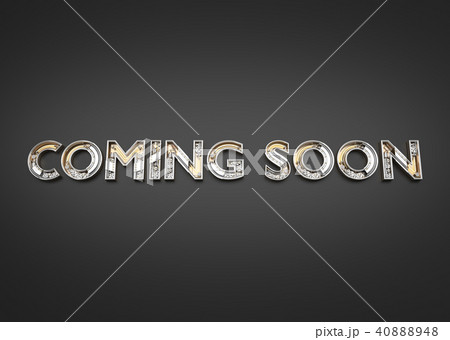 COMING SOON word made from Mechanic alphabet 40888948