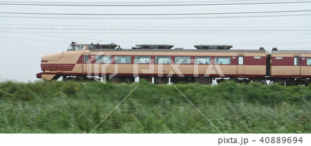 舞浜臨に充当する489系ボンネット車両(流し撮り) 舞浜臨に充当する489系ボンネット車両(流し撮り) 40889694