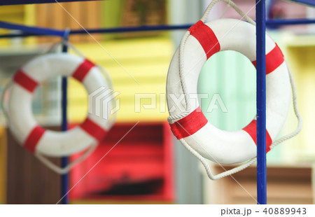 Two bright lifebuoys Two bright lifebuoys 40889943