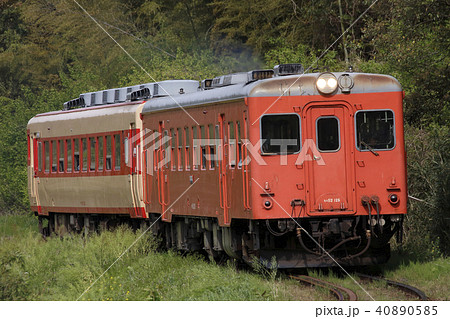 いすみ鉄道キハ52 キハ28の写真素材