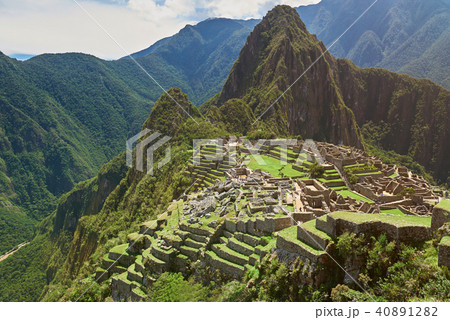 Photo from drone of Machu Picchu Photo from drone of Machu Picchu 40891282