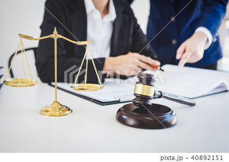 Teamwork of business lawyer colleagues, consultation and confere Teamwork of business lawyer colleagues, consultation and confere 40892151
