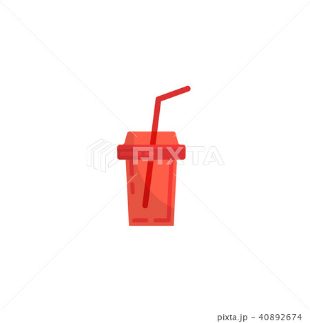 Cola plastic cup image icon 40892674