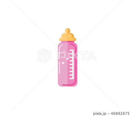 Baby milk in bottle. Vector EPS-10 Baby milk in bottle. Vector EPS-10 40892675