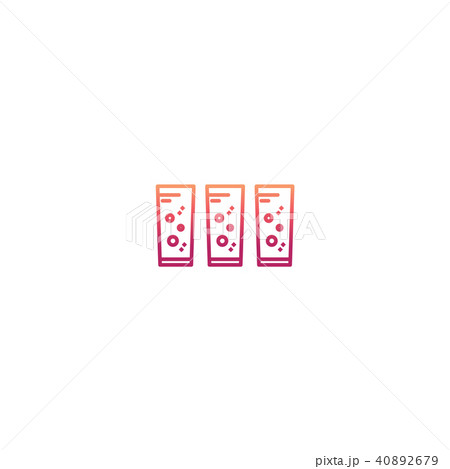 Minimal water glass icon 40892679