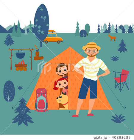 Family camping concept Family camping concept 40893285