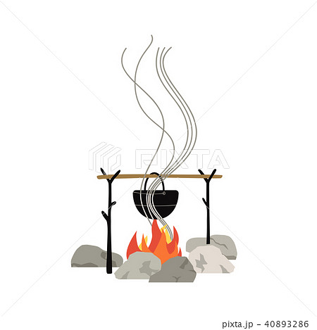Campfire icon isolated Campfire icon isolated 40893286
