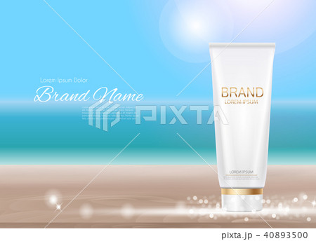 Design Cosmetics Product Template for Ads or Magazine Background. 3D Realistic Vector Iillustration Design Cosmetics Product Template for Ads or Magazine Background. 3D Realistic Vector Iillustration 40893500