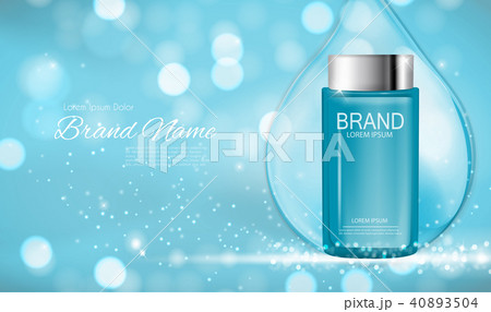 Design Cosmetics Product  Template for Ads or Magazine Background. 3D Realistic Vector Iillustration 40893504