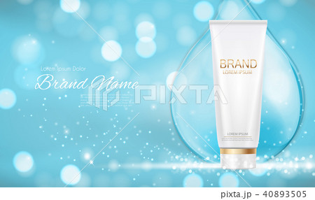 Design Cosmetics Product Template for Ads or Magazine Background. 3D Realistic Vector Iillustration Design Cosmetics Product Template for Ads or Magazine Background. 3D Realistic Vector Iillustration 40893505
