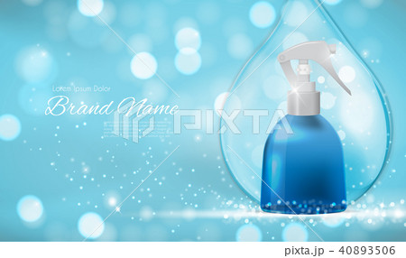 Design Cosmetics Product  Template for Ads or Magazine Background. 3D Realistic Vector Iillustration 40893506