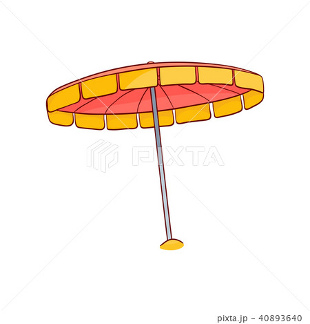 Vector sketch beach sun umbrella icon 40893640
