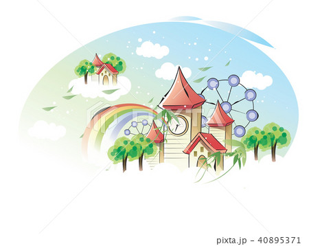 イラスト 画像 遊園地 40895371