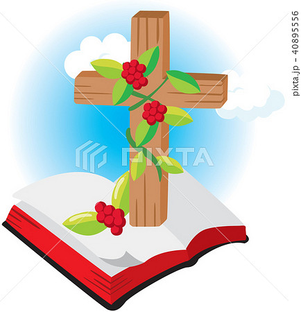 宗教 クロス 聖書のイラスト素材