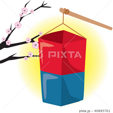 伝統 木の枝 花 40895701