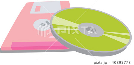 フロッピーディスク イラスト コンセプトのイラスト素材