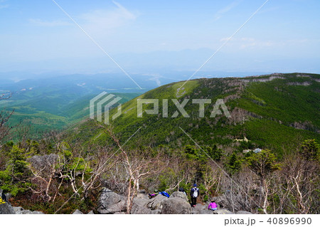 蓼科山頂上直下から浅間山方面 40896990