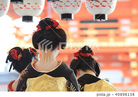 舞妓後姿 舞妓後姿 40898138