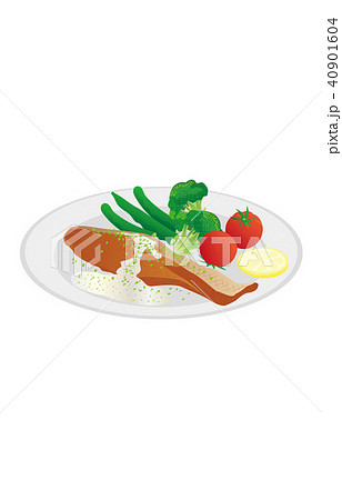 今日のご飯サーモンのムニエル 40901604