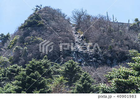 山頂と鎖場 40901983