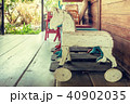 Vintage rocking hourse in old house.  40902035