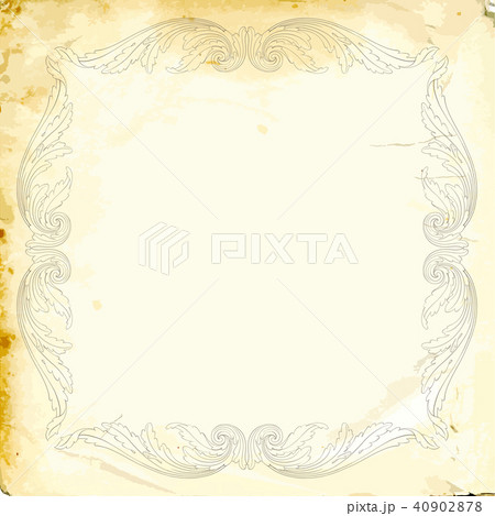Vector baroque of vintage elements for design.  40902878