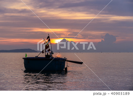 Local fishing boats in the sea with beautiful sky Local fishing boats in the sea with beautiful sky 40903189