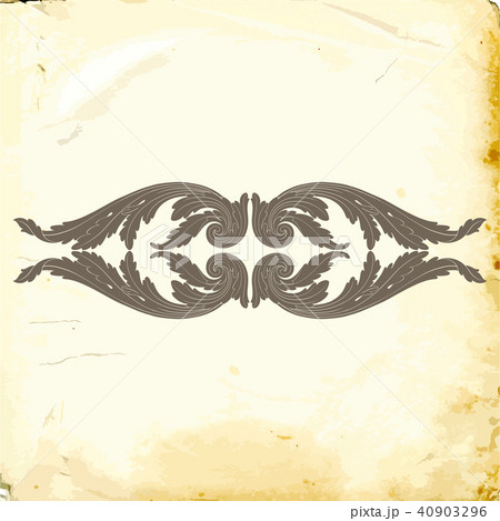 Vector baroque of vintage elements for design.  40903296