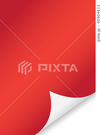 Vector of curled corner A4 paper 40904613