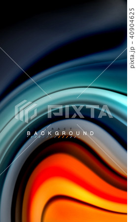 Abstract wave lines fluid rainbow style color stripes on black background Abstract wave lines fluid rainbow style color stripes on black background 40904625