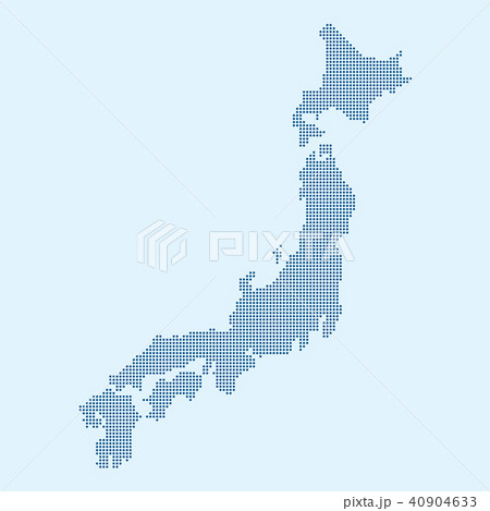 vector of dotted japan map 40904633