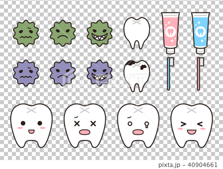 Tooth and caries part and tooth brush parts set 40904661