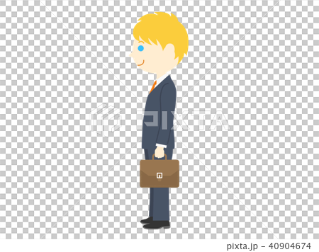 横を向いているビジネスマン 40904674