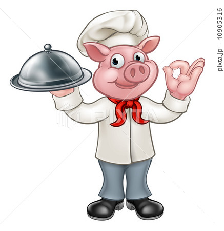 Cartoon Chef Pig Characterのイラスト素材 [40905316] - PIXTA