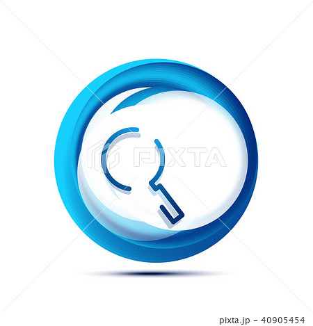 Search magnifyier web button, magnify icon. Modern magnifying glass sign, web site design or mobile 40905454