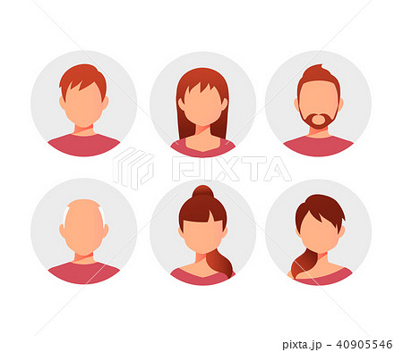 People cartoon avatars collection.  40905546
