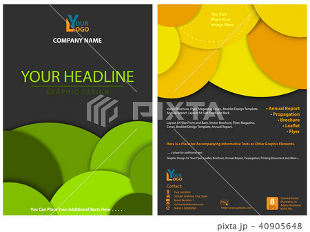Leaflet Design with Circles in Layers 40905648