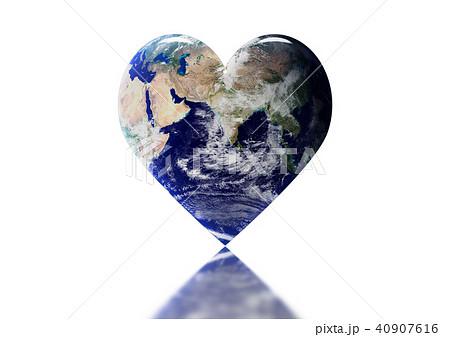 ハートの形をした地球 40907616