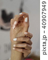 Beautiful female hands with manicure.  40907949