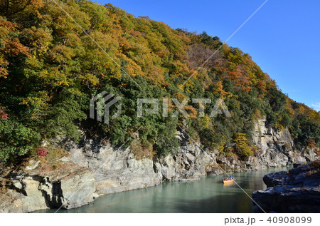 紅葉の長瀞・ライン下り 40908099
