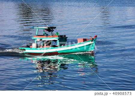 fishing boat in gulf of Phu Quoc island fishing boat in gulf of Phu Quoc island 40908573