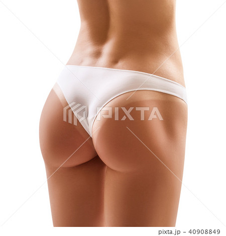 Perfect female buttocks with sunburn. 40908849